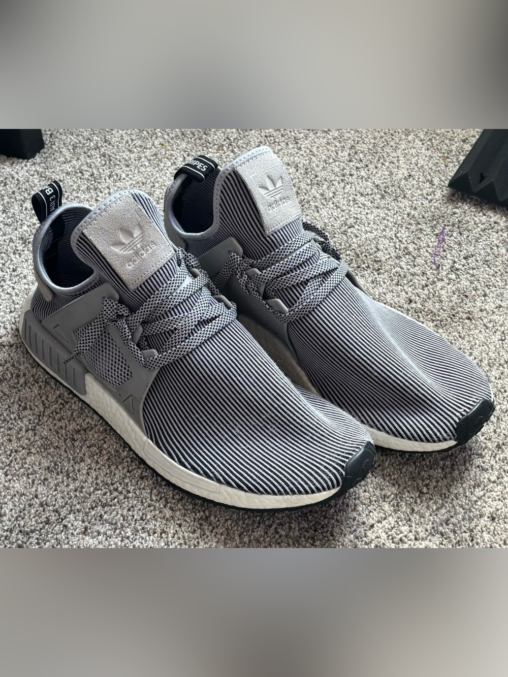 Adidas NMD_XR1 PK Light Granite Gray Stripe Boost Men’s Size 14